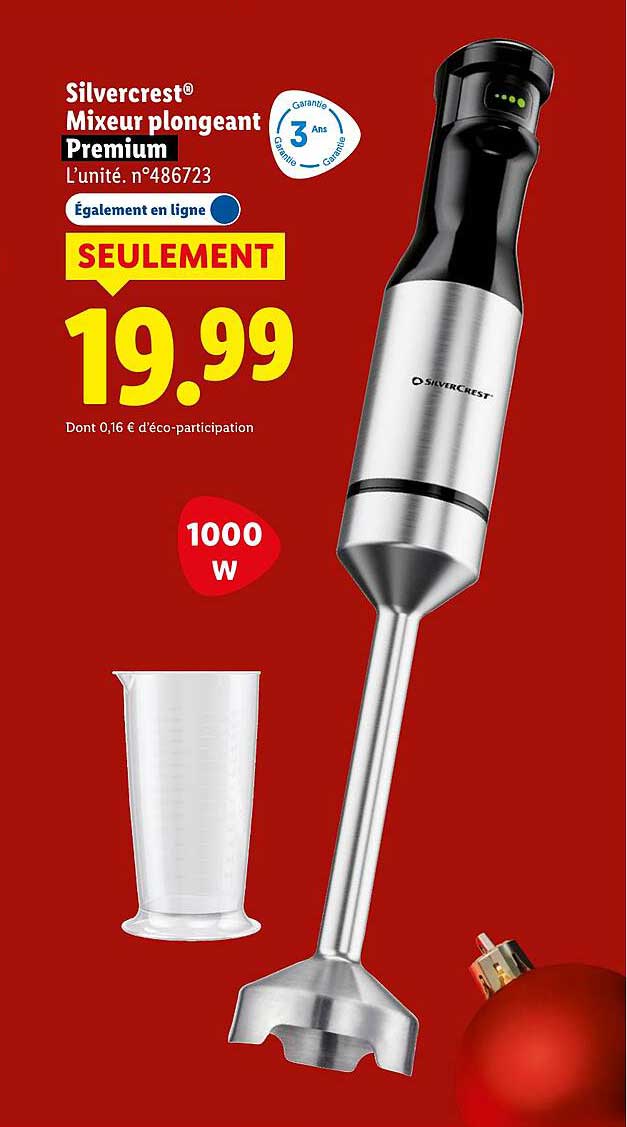 Silvercrest® Mixeur plongeant Premium