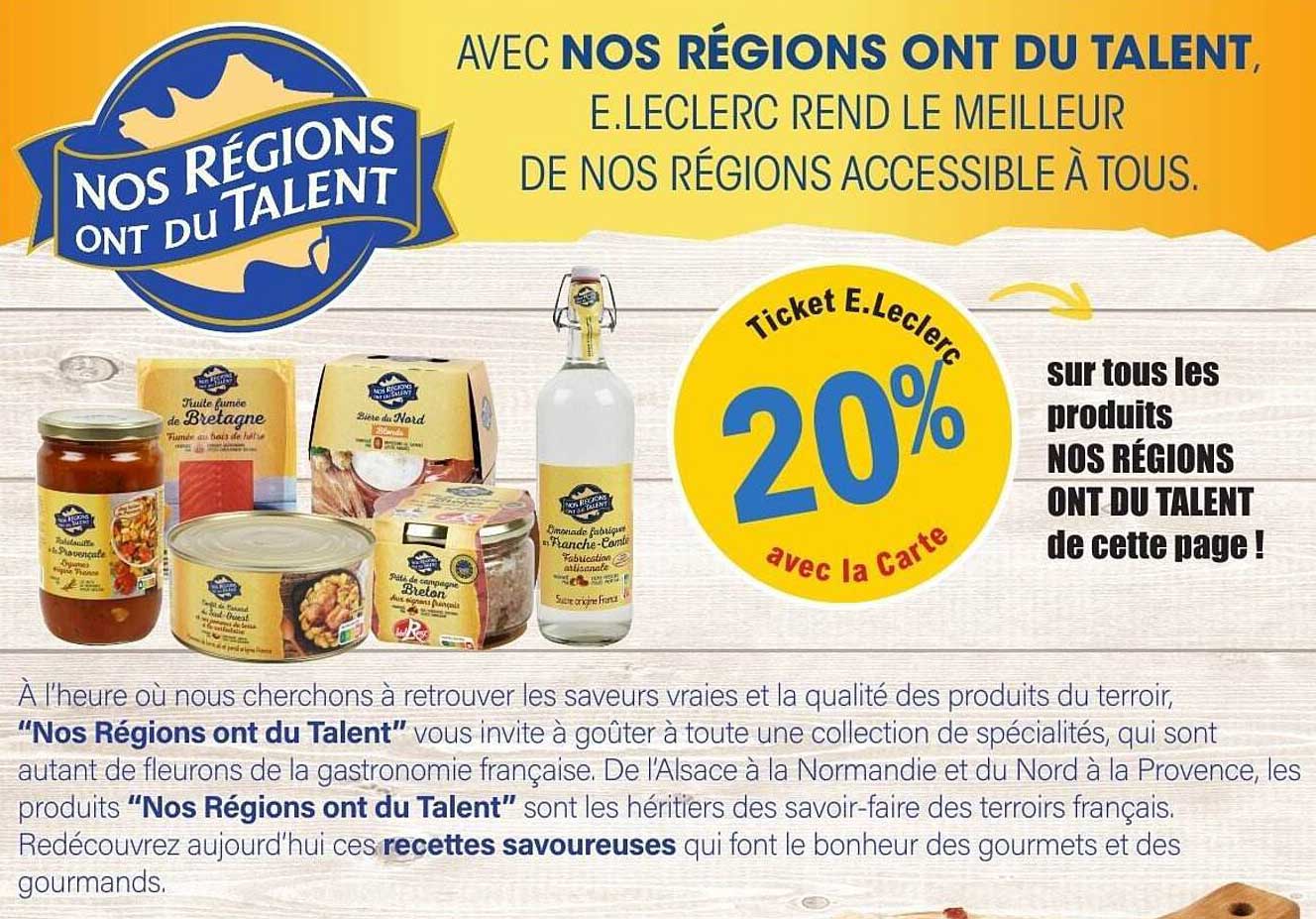 NOS RÉGIONS ONT DU TALENT