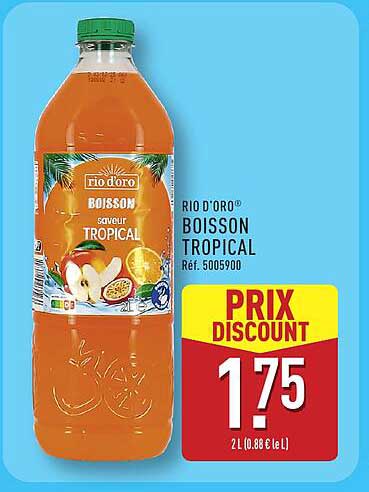 Promo Rio D'oro® Boisson Saveur Tropical chez ALDI - 123Catalogue.fr