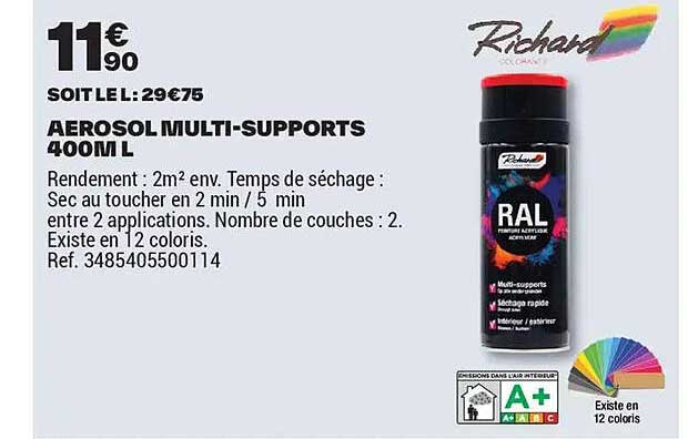 AEROSOL MULTI-SUPPORTS 400M L