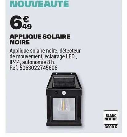 APPLIQUE SOLAIRE NOIRE