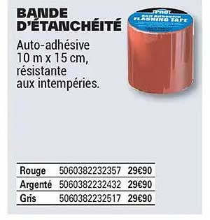 BANDE D'ÉTANCHÉITÉ
