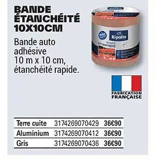 BANDE ÉTANCHÉITÉ 10X10CM