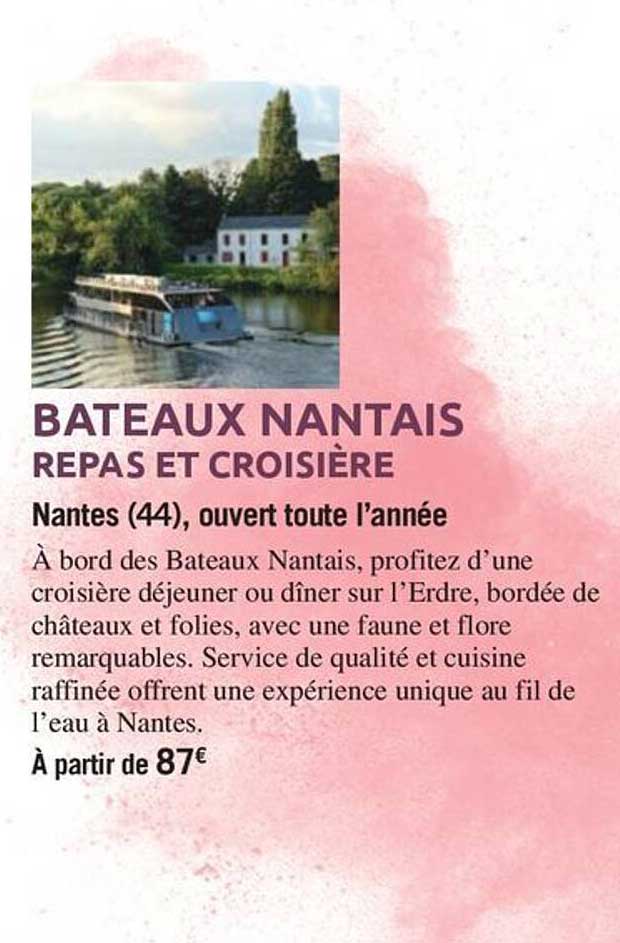 BATEAUX NANTAIS REPAS ET CROISIÈRE