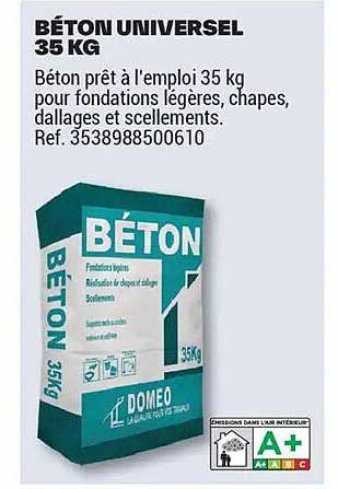 BÉTON UNIVERSEL 35 KG