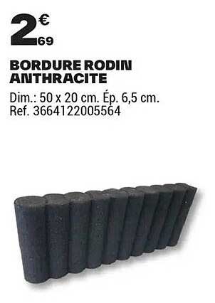 BORDURE RODIN ANTHRACITE