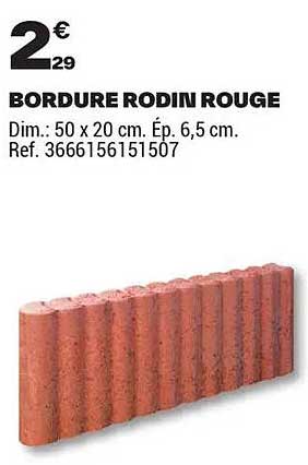 BORDURE RODIN ROUGE