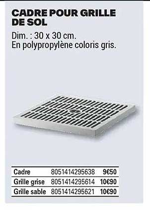 CADRE POUR GRILLE DE SOL