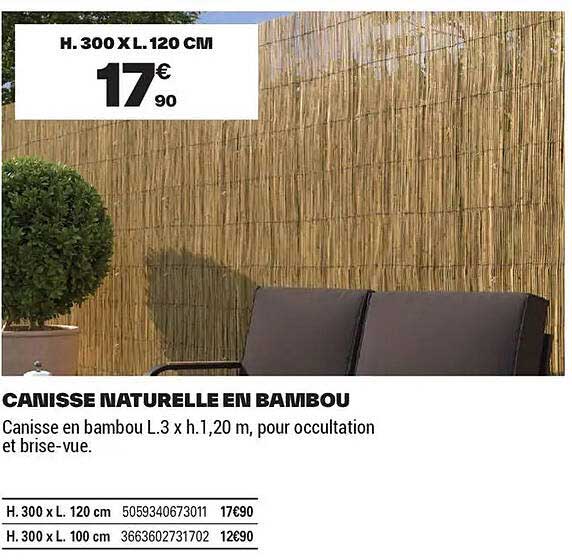 CANISSE NATURELLE EN BAMBOU