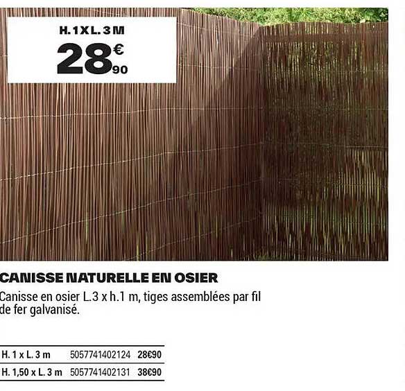 CANISSE NATURELLE EN OSIER