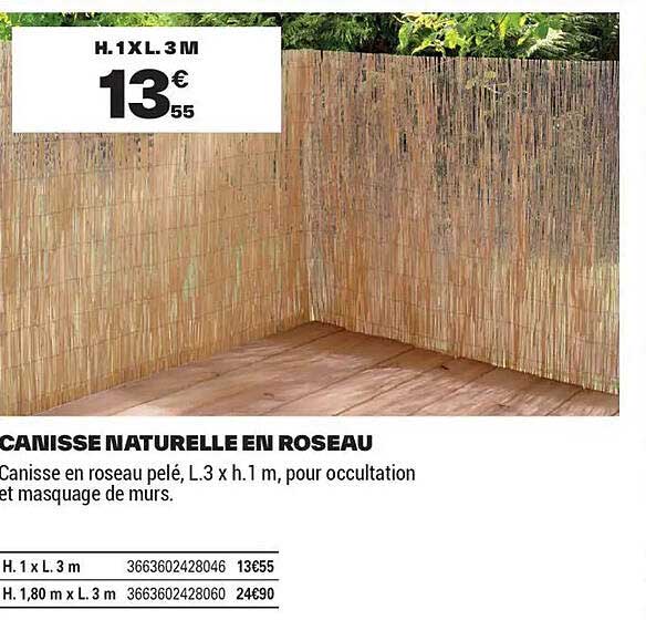 CANISSE NATURELLE EN ROSEAU