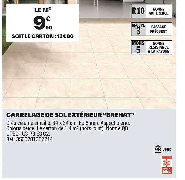 CARRELAGE DE SOL EXTÉRIEUR “BREHAT”