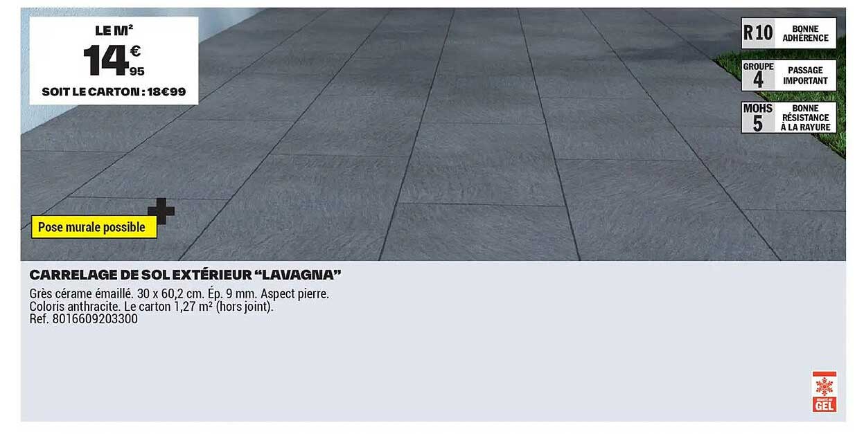 CARRELAGE DE SOL EXTÉRIEUR “LAVAGNA”
