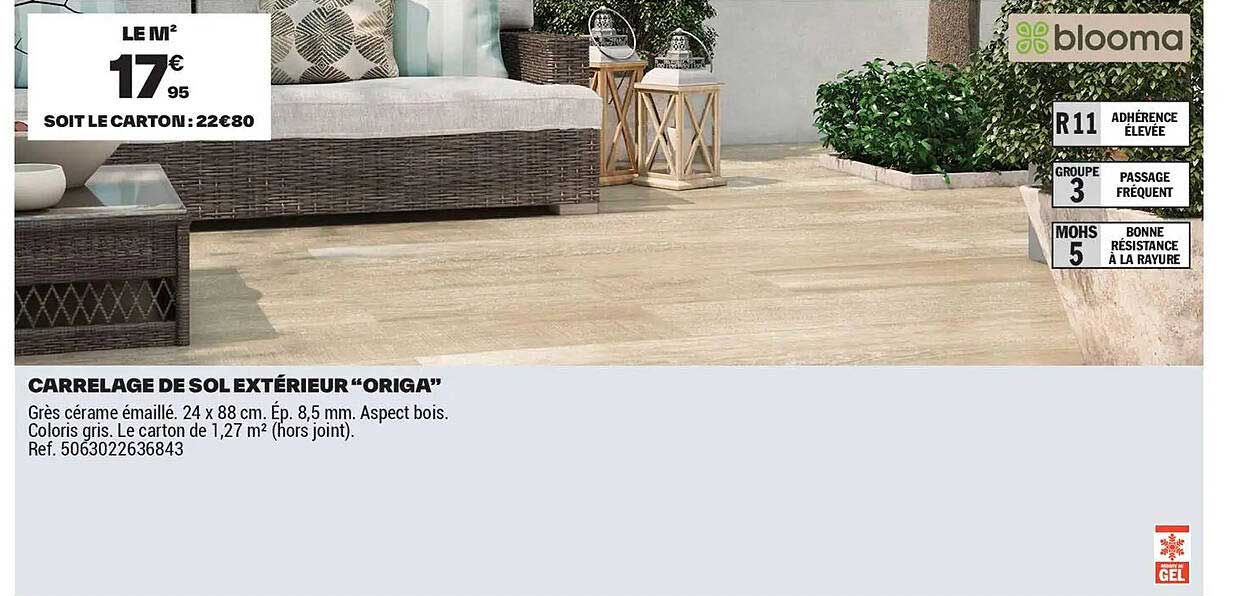 CARRELAGE DE SOL EXTÉRIEUR “ORIGA”