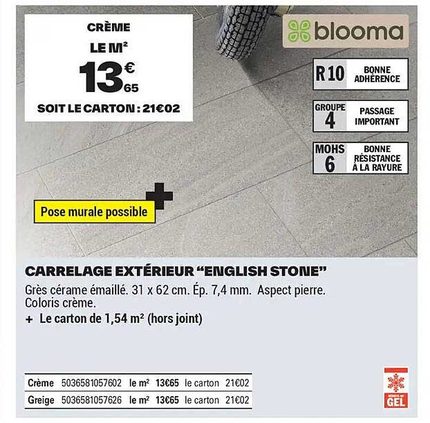 CARRELAGE EXTÉRIEUR “ENGLISH STONE”