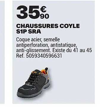 CHAUSSURES COYLE S1P SRA