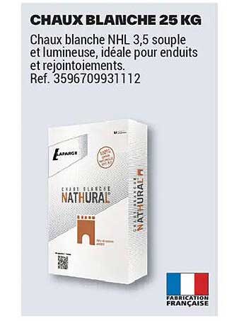 CHAUX BLANCHE 25 KG