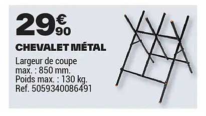 CHEVALET MÉTAL
