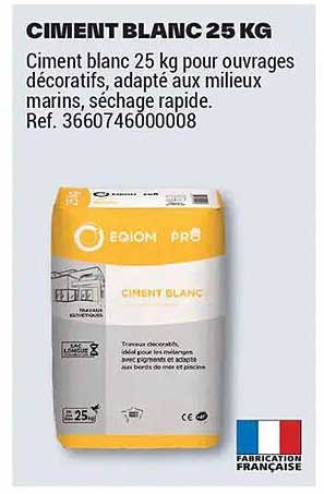 CIMENT BLANC 25 KG