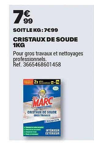 CRISTAUX DE SOUDE 1KG