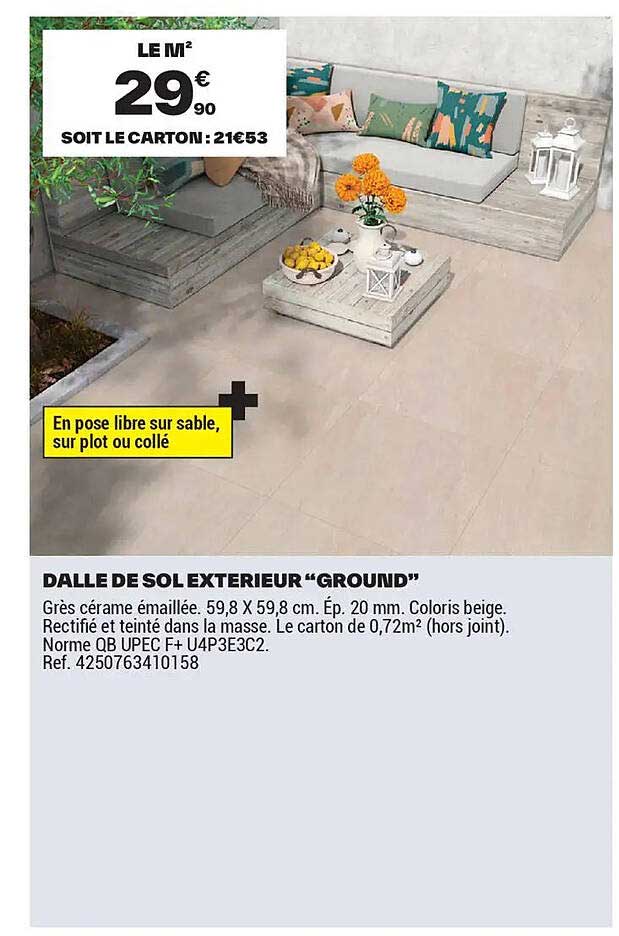 Dalle Sol Garage Brico Dpt