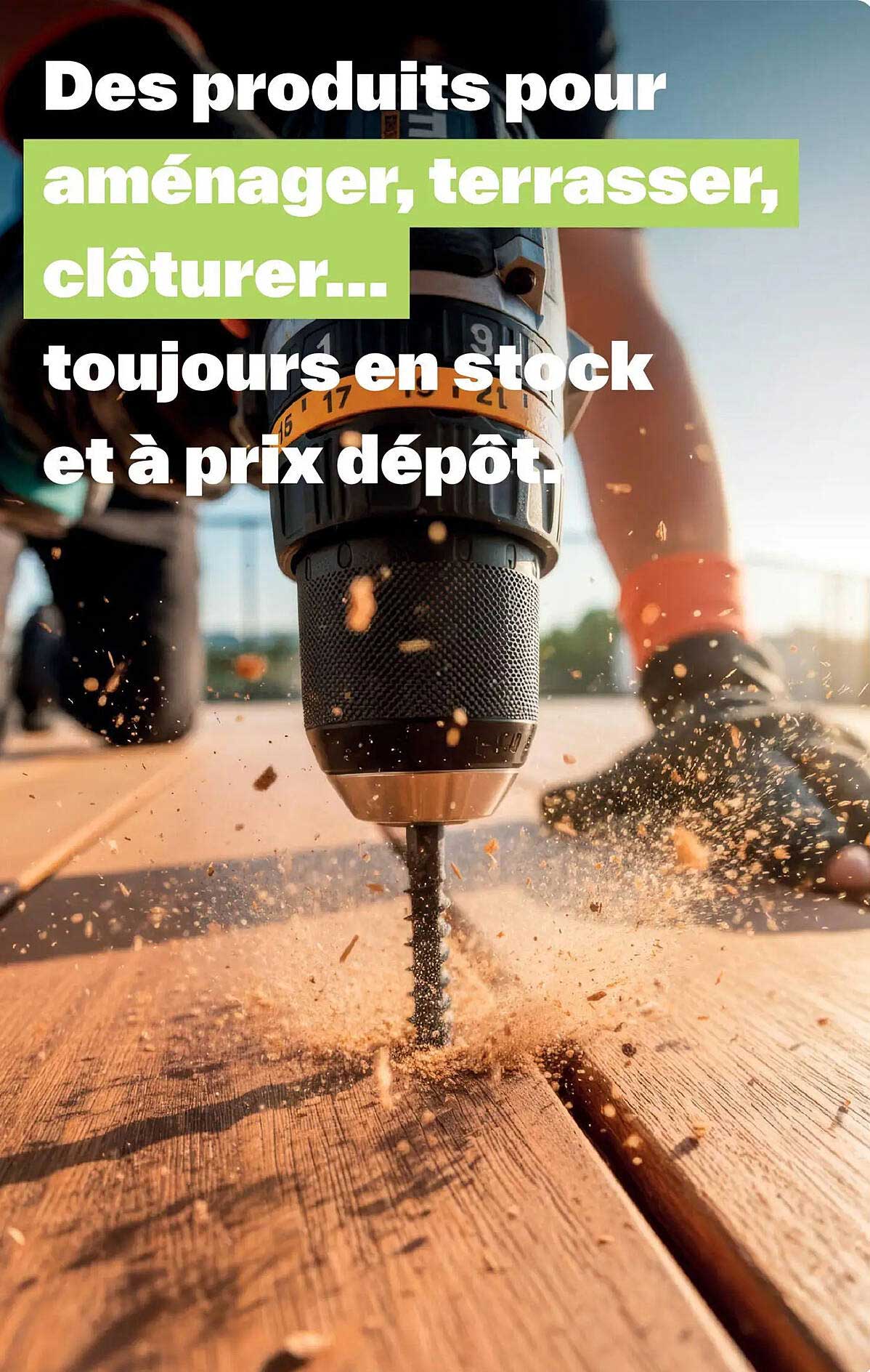 Des produits pour aménager, terrasser, clôturer...