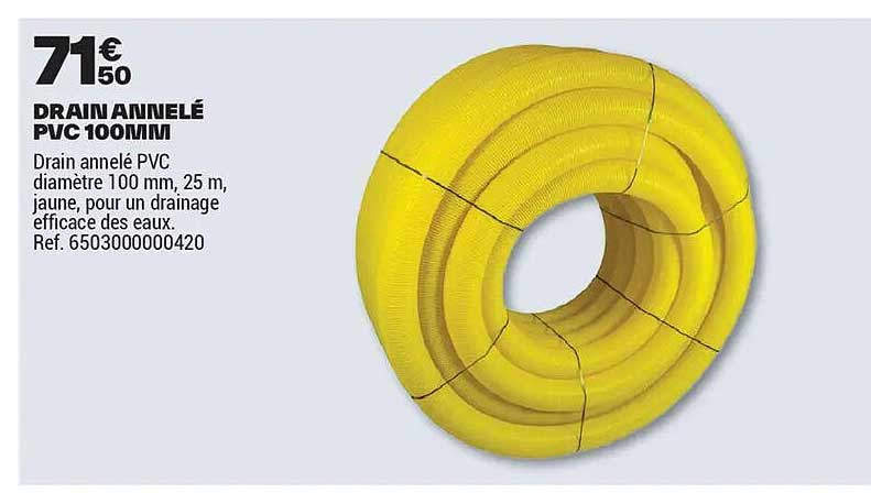 DRAIN ANNELE PVC 100MM