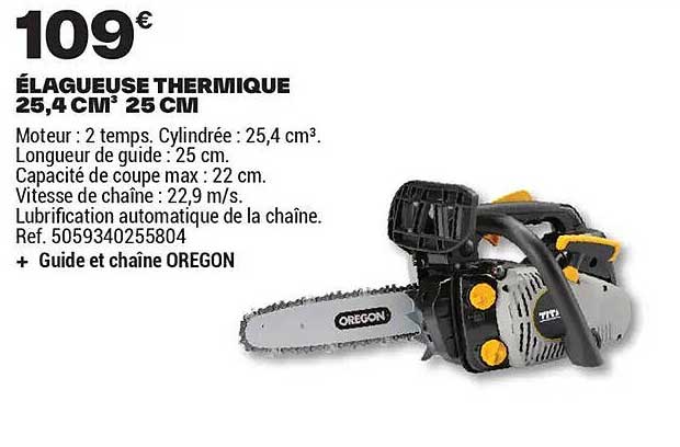 ÉLAGUEUSE THERMIQUE 25,4 CM³ 25 CM