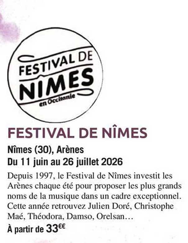 FESTIVAL DE NÎMES