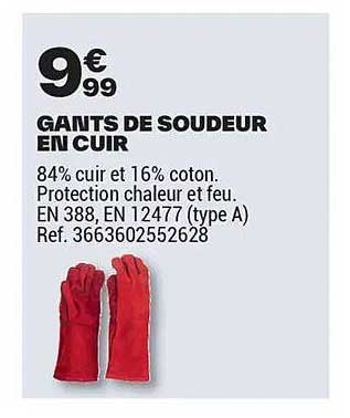 GANTS DE SOUDEUR EN CUIR
