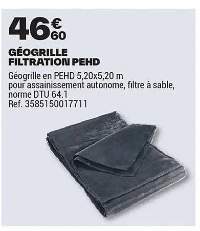 GÉOGRILLE FILTRATION PEHD