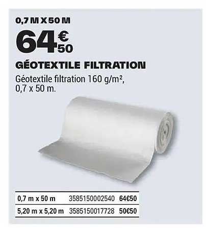 GÉOTEXTILE FILTRATION