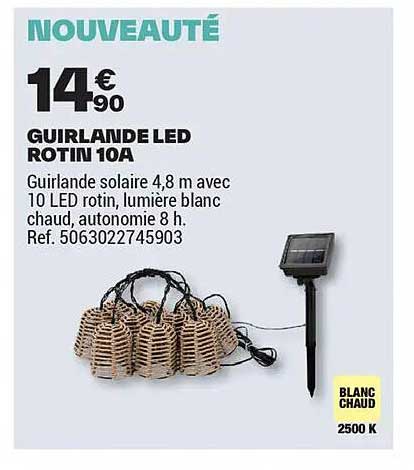 GUIRLANDE LED ROTIN 10A