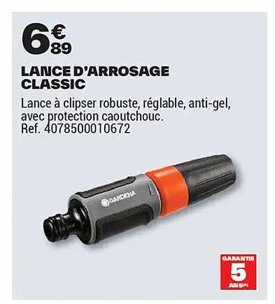 LANCE D'ARROSAGE CLASSIC