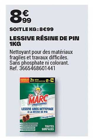 LESSIVE RÉSINE DE PIN 1KG