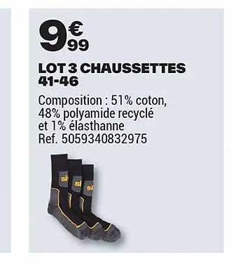 LOT 3 CHAUSSETTES 41-46