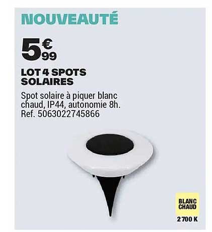 LOT 4 SPOTS SOLAIRES