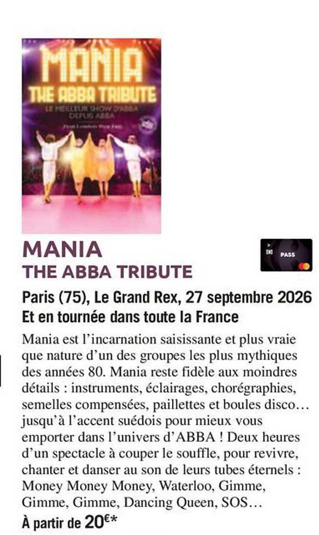 MANIA THE ABBA TRIBUTE