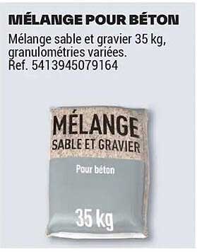MÉLANGE POUR BÉTON