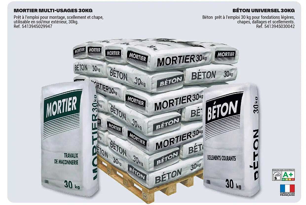 MORTIER MULTI-USAGES 30KG