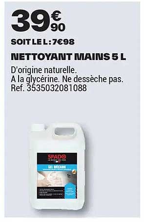 NETTOYANT MAINS 5 L