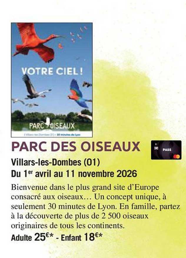 PARC DES OISEAUX