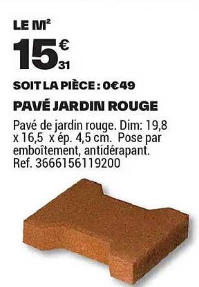 PAVÉ JARDIN ROUGE