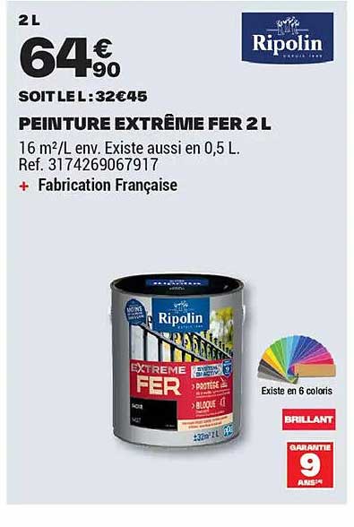 PEINTURE BOIS CLIMATS EXTRÊMES MAT BLANC 2 L