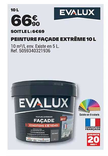 PEINTURE FAÇADE EXTREME 10 L