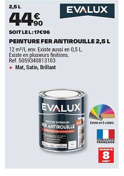 PEINTURE FER ANTIROUILLE 2,5 L