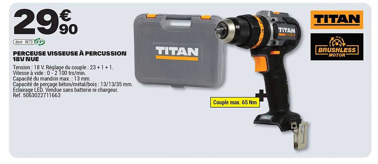 PERCEUSE VISSEUSE À PERCUSSION 18V NUE