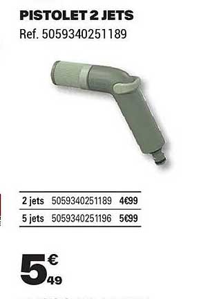 PISTOLET 2 JETS