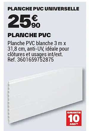 PLANCHE PVC UNIVERSELLE