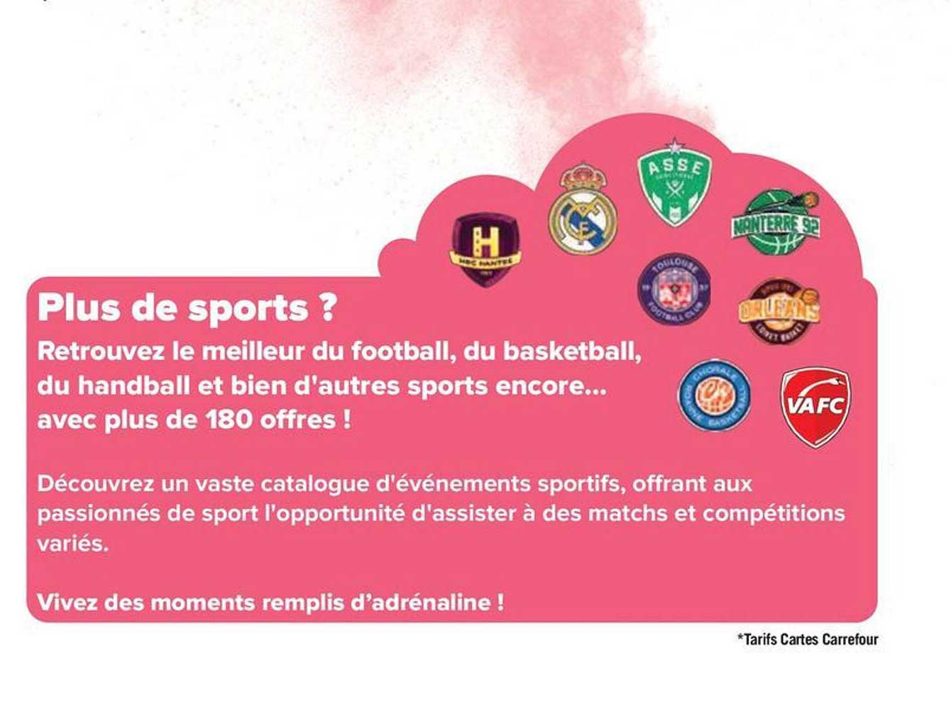 Plus de sports ?